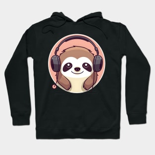 Sloth headphones Hoodie